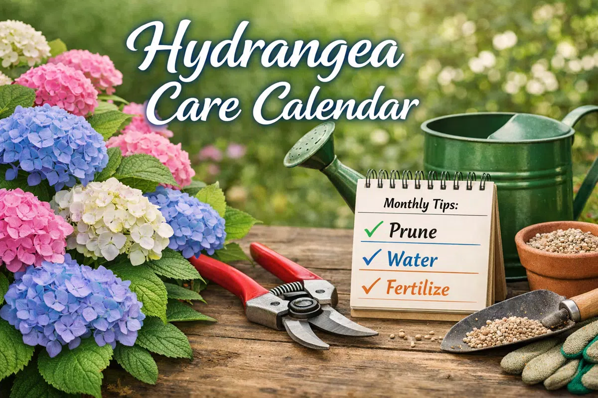 Hydrangea Care Calendar