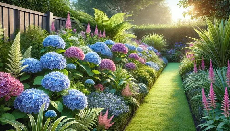 Hydrangea Hedge Border